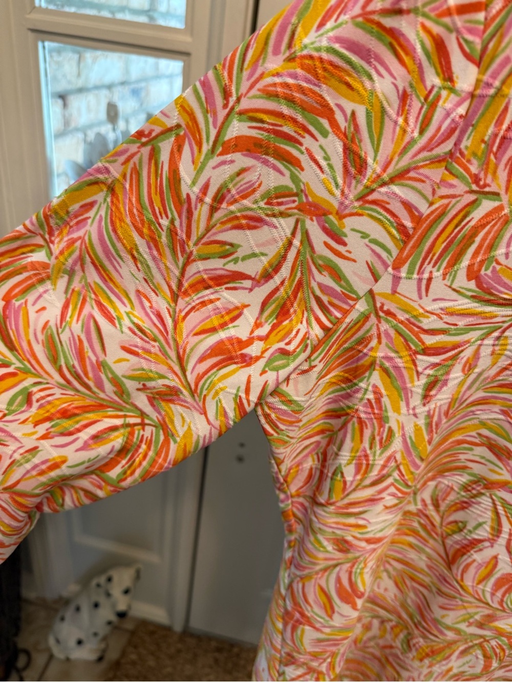 Emily Daniels Colorful Palm Leaf Tropical Top Shirt XL - Picture 6 of 11